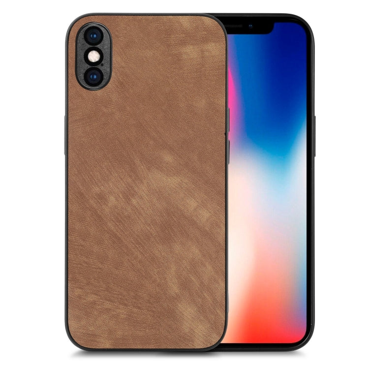 Vintage Leather PC Back Cover Phone Case
