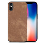 Vintage Leather PC Back Cover Phone Case