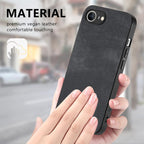 Vintage Leather PC Back Cover Phone Case