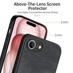 Vintage Leather PC Back Cover Phone Case