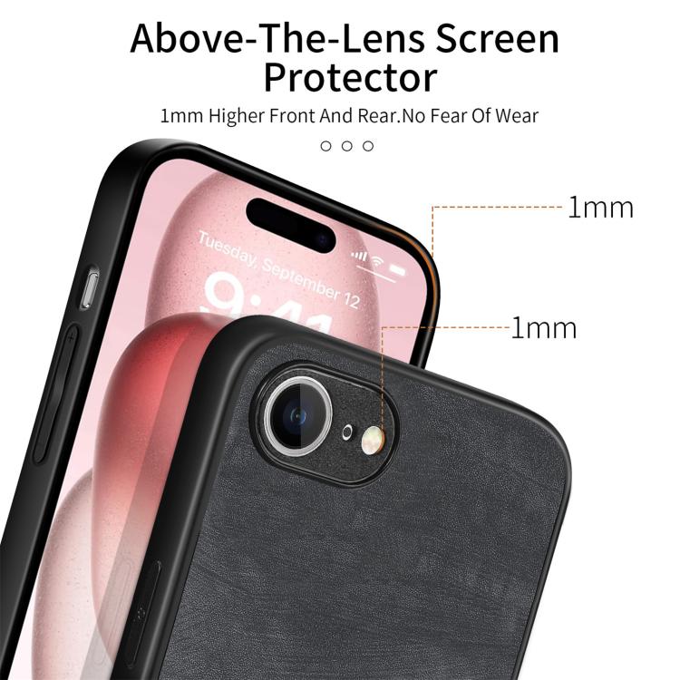Vintage Leather PC Back Cover Phone Case