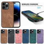 Vintage Leather PC Back Cover Phone Case