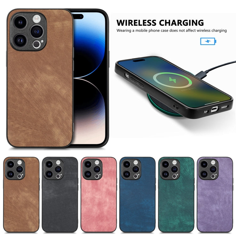 Vintage Leather PC Back Cover Phone Case
