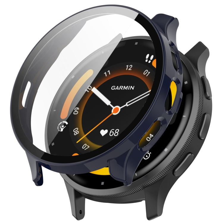 PC + Tempered Film Integrated Watch Protective Case — Black