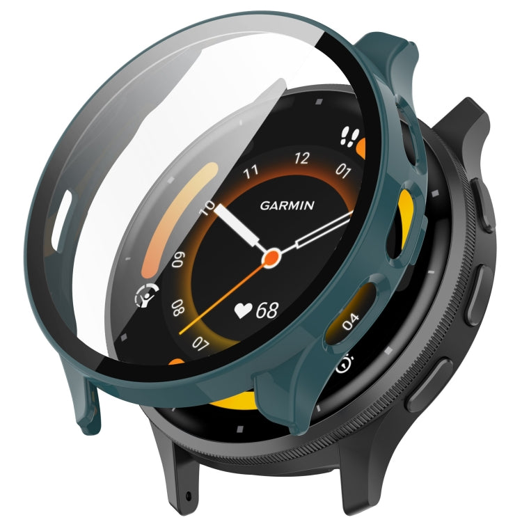 PC + Tempered Film Integrated Watch Protective Case — Blue