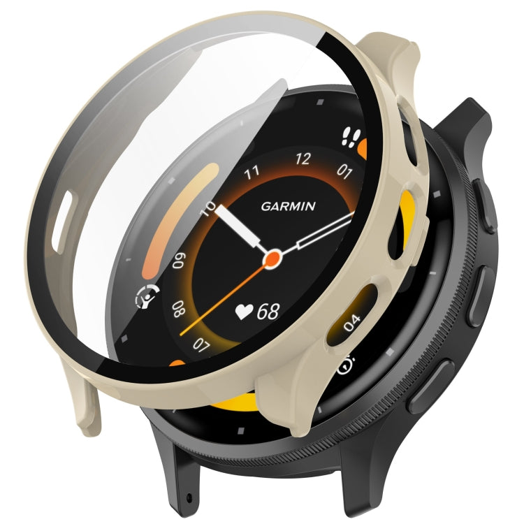 PC + Tempered Film Integrated Watch Protective Case — Transparent