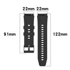 22mm Solid Color Silicone Watch Band