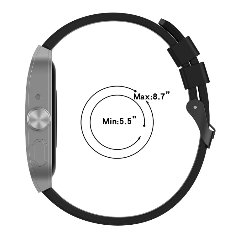 22mm Solid Color Silicone Watch Band