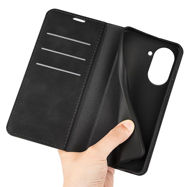 Retro-skin Magnetic Suction Leather Phone Case