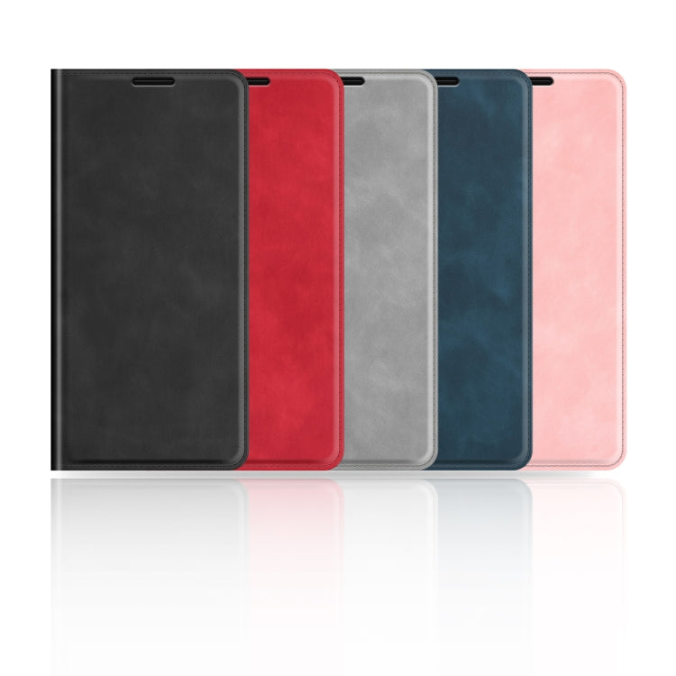Retro-skin Magnetic Suction Leather Phone Case