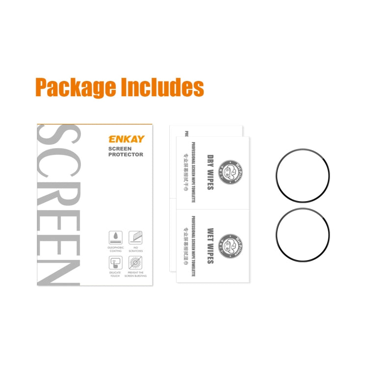 2pcs ENKAY 3D Full Coverage Soft PC Edge PMMA HD Screen Film