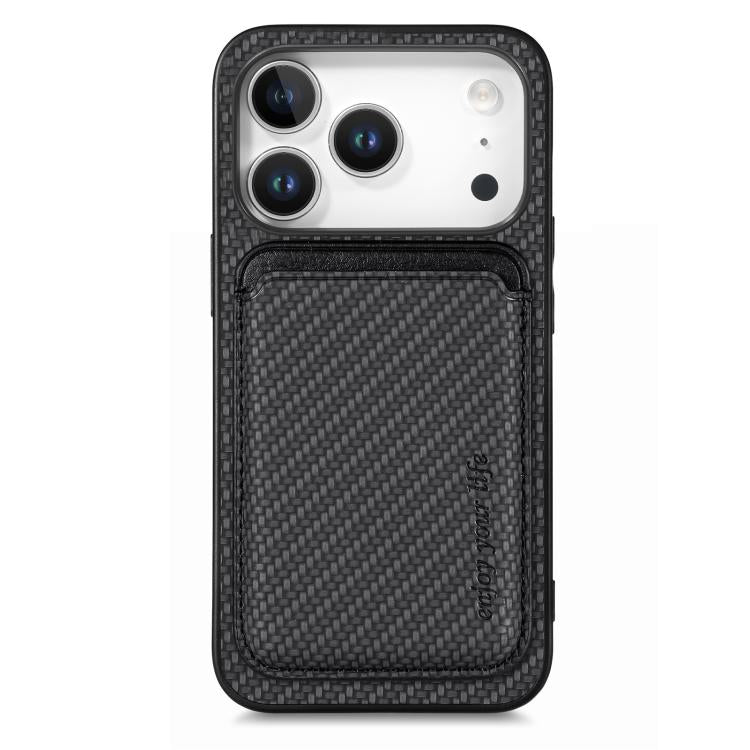 Carbon Fiber Leather Card Magsafe Phone Case