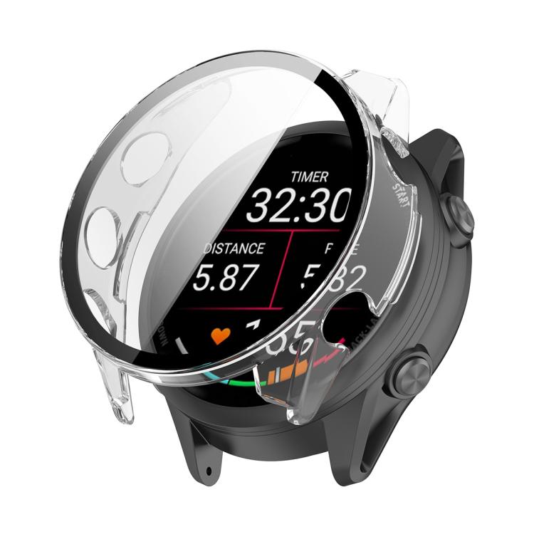 ENKAY Hat-Prince Full Coverage Tempered Glass Film Integrated PC Watch Cover — Transparent