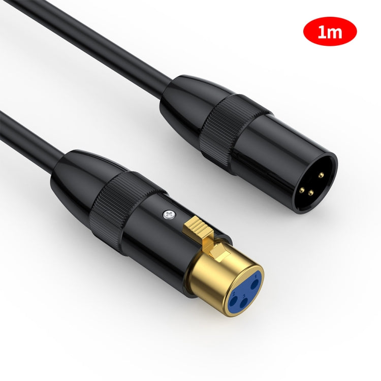 JUNSUNMAY XLR Male to Female Mic Cord 3 Pin Audio Cable Balanced Shielded Cable — 0.5m