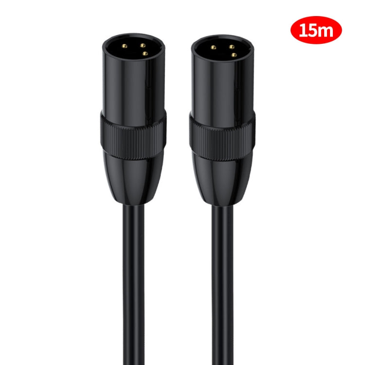 JUNSUNMAY XLR Male to Male Mic Cord 3 Pin Audio Cable Balanced Shielded Cable — 10m