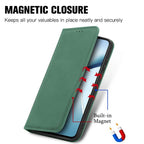 Retro Skin Feel Magnetic Flip Leather Phone Case