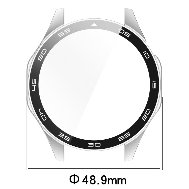 PC + Tempered Glass Integrated Watch Protective Case with Graduated Dial
