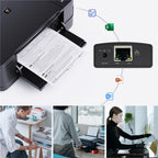 WAVLINK NU72P11 100Mbps Network Print Server USB 2.0 Network Printer Power Adapter — view 9
