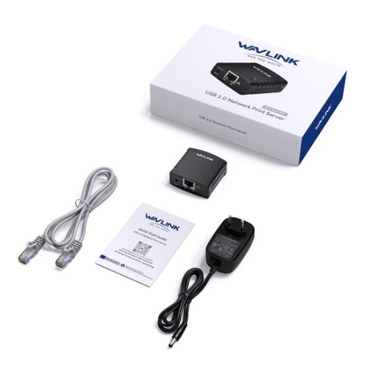 WAVLINK NU72P11 100Mbps Network Print Server USB 2.0 Network Printer Power Adapter — view 11