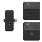 SX31 3 in 1 Lavalier 2.4G Wireless Noise Reduction Mic with Dual Transmitter + Receiver