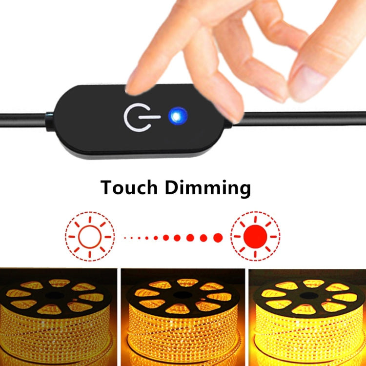 JUNSUNMAY DC 5.5mmx2.1mm LED Touch Inline Dimmer Switch Controller for Single Color, Length 30cm — view 6