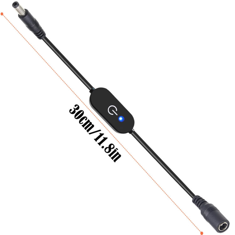 JUNSUNMAY DC 5.5mmx2.5mm LED Touch Inline Dimmer Switch Controller for Single Color, Length 30cm — view 5