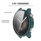 ENKAY Hat-Prince Full Coverage Tempered Glass Film Integrated PC Watch Case