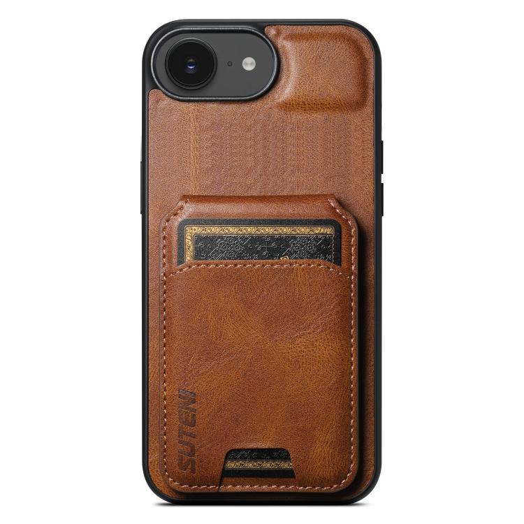 Suteni H02 Leather Wallet Stand Back Phone Case — view 28