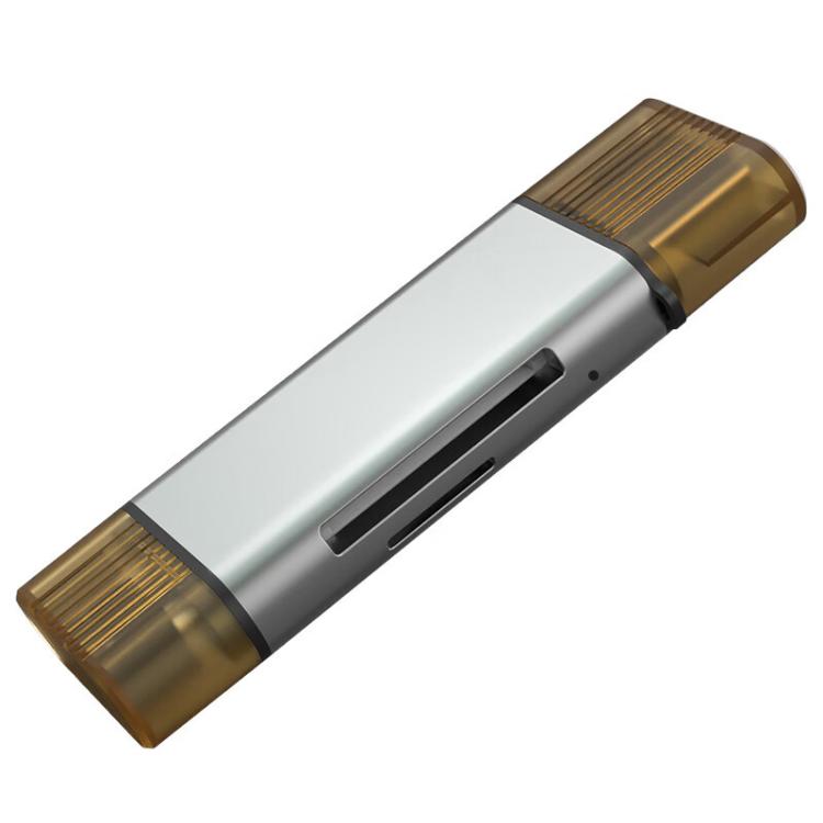 WAVLINK WL-CR3002 Multi-Function Mini Aluminum Alloy Shell Type-C+USB3.0 SD/TF Card Reader