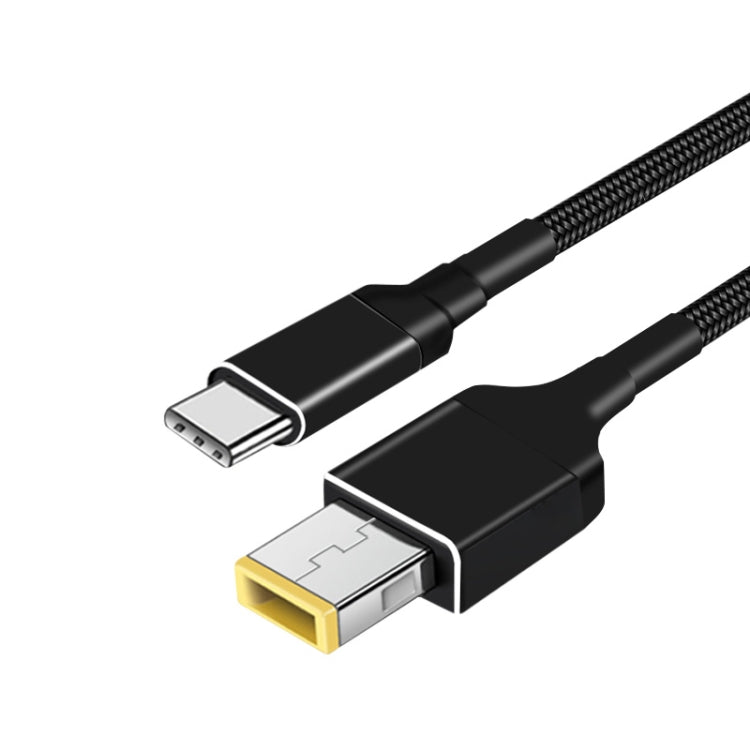 PD 135W Type-C to Big Square USB Port Charging Cable For Lenovo Thinkpad/ThinkBook/Xiaoxin, Length: 1.8m — 135W