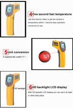 Digital Laser Infrared Temperature Sensor Controller GM320 Handheld Thermometer — view 6