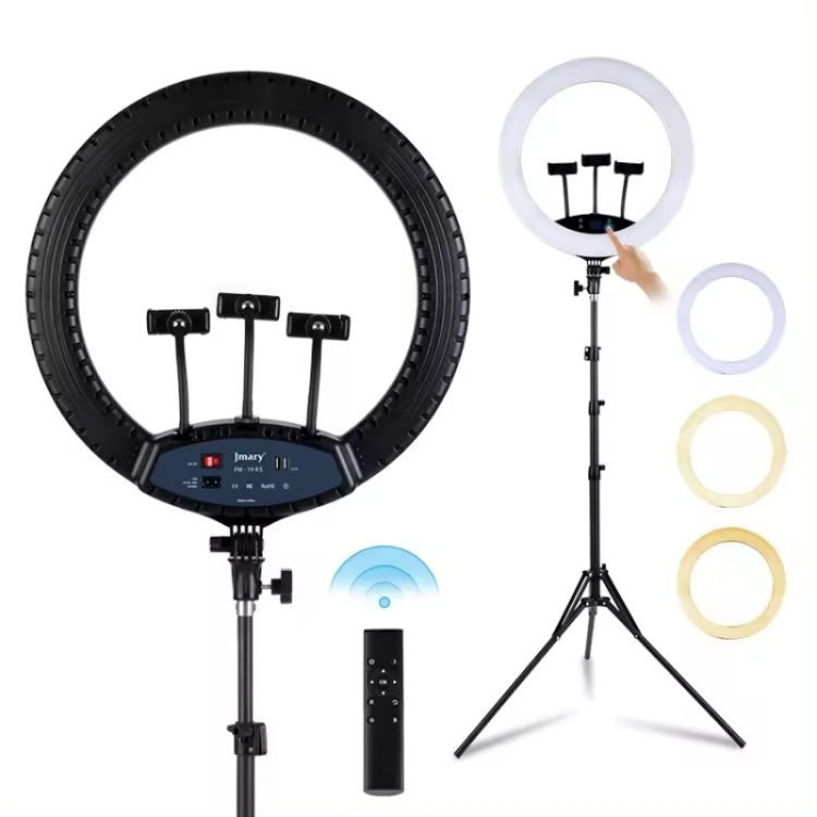 JMARY FM-19RS Photography LED Ring Fill Light 19-inch Touch Control Beauty Light — US Plug