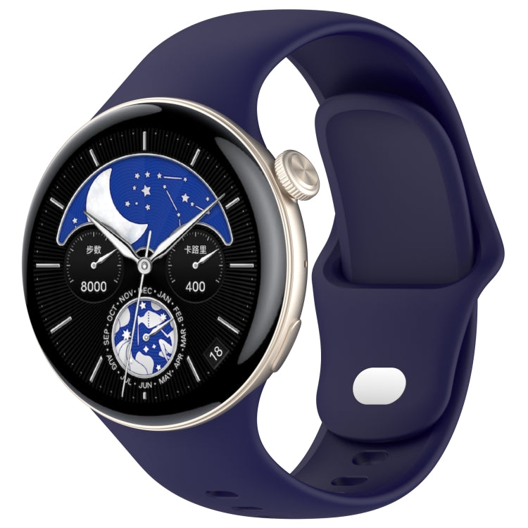 For vivo Watch 3 / iQOO Watch Solid Color Silicone Watch Band — White