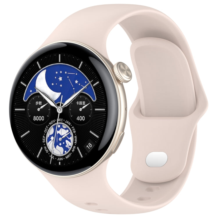 For vivo Watch 3 / iQOO Watch Solid Color Silicone Watch Band — Orange