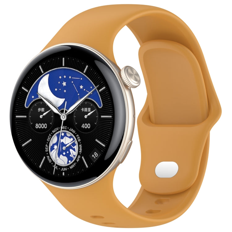 For vivo Watch 3 / iQOO Watch Solid Color Silicone Watch Band — Red
