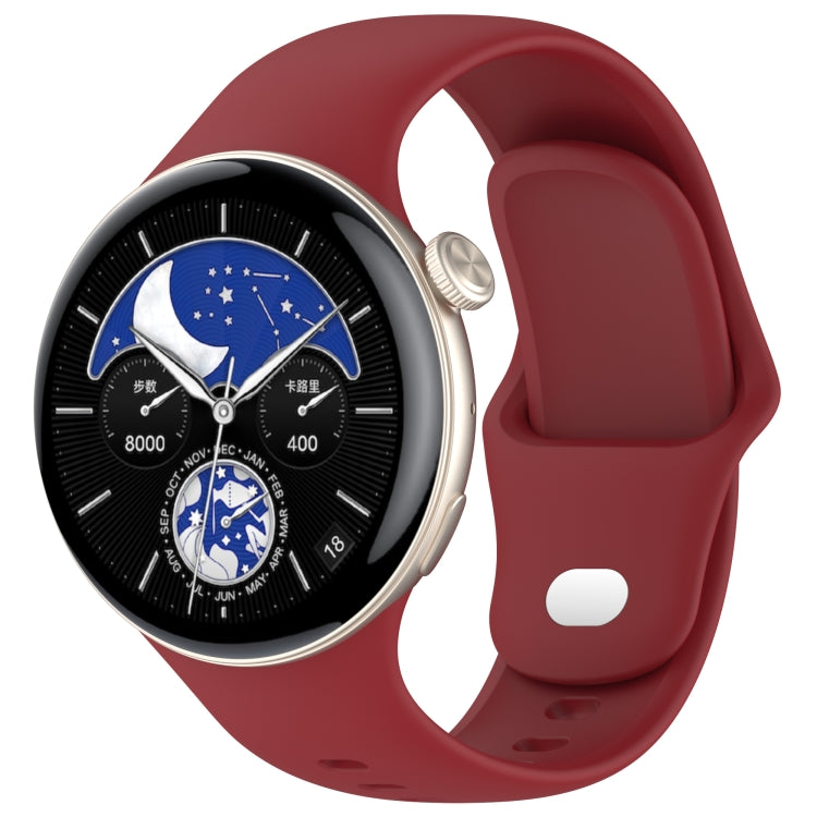For vivo Watch 3 / iQOO Watch Solid Color Silicone Watch Band — view 12
