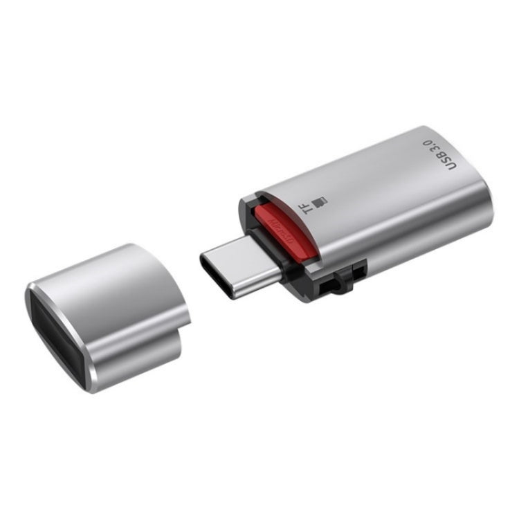 JS-72 USB Drive 2 in 1 Card Reader High-Speed USB 3.0 Converter USB-C/Type-C OTG Adapter