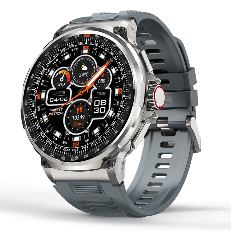 V69 1.85 inch Color Screen Smart Watch, Support Bluetooth Call / Heart Rate / Blood Pressure / Blood Oxygen Monitoring — Silver