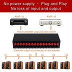 Power Amplifier Speaker Selector 6 Region Stereo Speaker Switcher, 2 In 6 Out — view 6