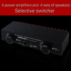 Power Amplifier Speaker Selector Switcher Speaker Comparator, 4 Input 4 Ooutput — view 12