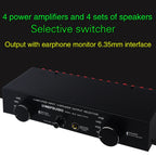Power Amplifier Speaker Selector Switcher Speaker Comparator, 4 Input 4 Ooutput — view 4