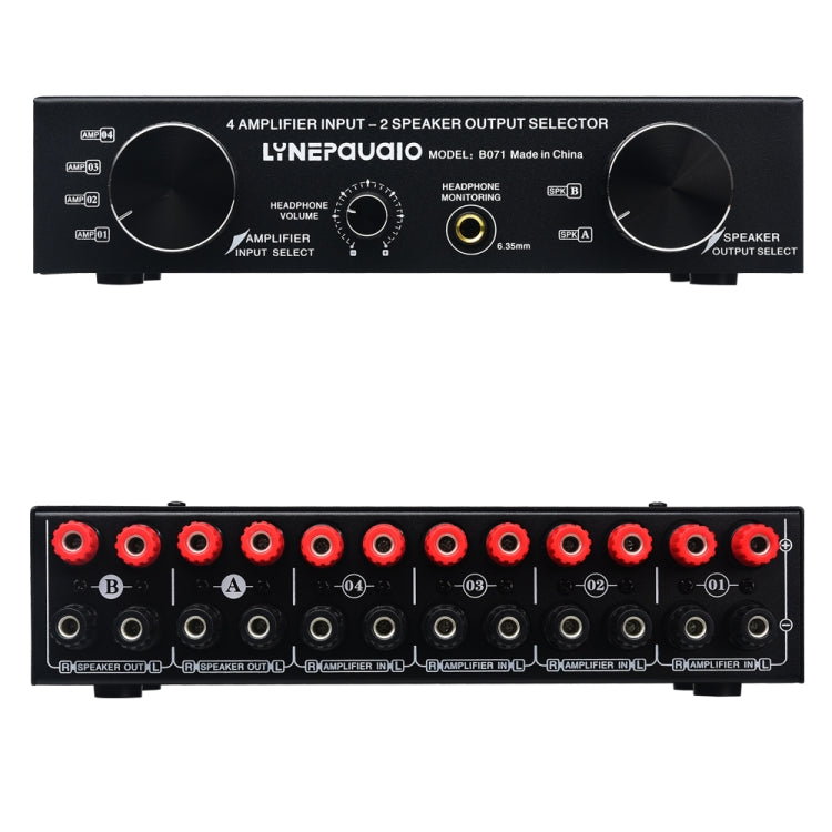 Power Amplifier Speaker Selector Switcher, 4 Input 2 Output or 2 In 4 Out