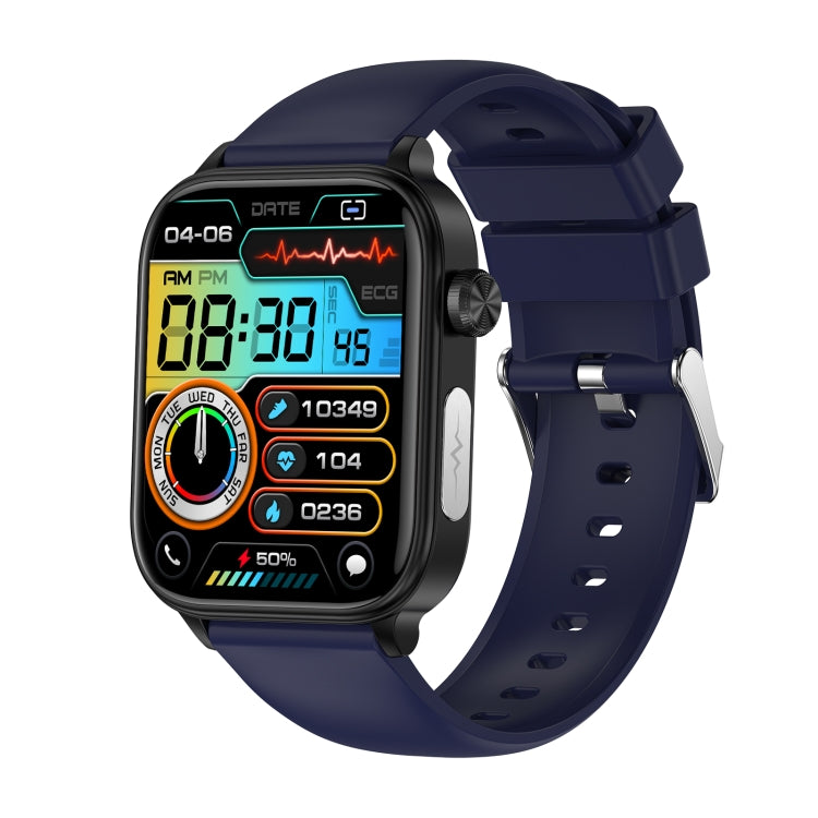 ET570 1.96 inch Color Screen Smart Watch Silicone Strap, Support Bluetooth Call / ECG — Beige