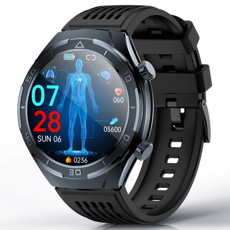 FD02 1.46 inch Color Screen Smart Watch, Support CES Sleep Aid / ECG Detection — Grey