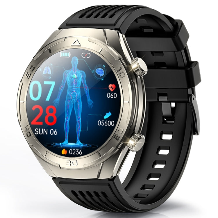 FD02 1.46 inch Color Screen Smart Watch, Support CES Sleep Aid / ECG Detection — Silver