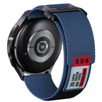 20mm Two Color Nylon Canvas Hook And Loop Fastener Watch Band