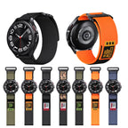 20mm Two Color Nylon Canvas Hook And Loop Fastener Watch Band