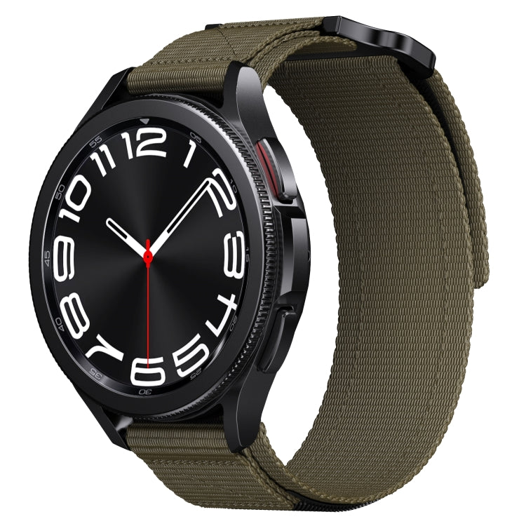 22mm Two Color Nylon Canvas Hook And Loop Fastener Watch Band