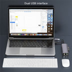 T513 USB-A / Type-C to USB3.0 x 3 + USB-C + Gigabit Laptop Adapter Docking Station — view 7
