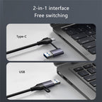T513 USB-A / Type-C to USB3.0 x 3 + USB-C + Gigabit Laptop Adapter Docking Station — view 8